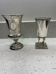 2 sterling silver kiddish cups