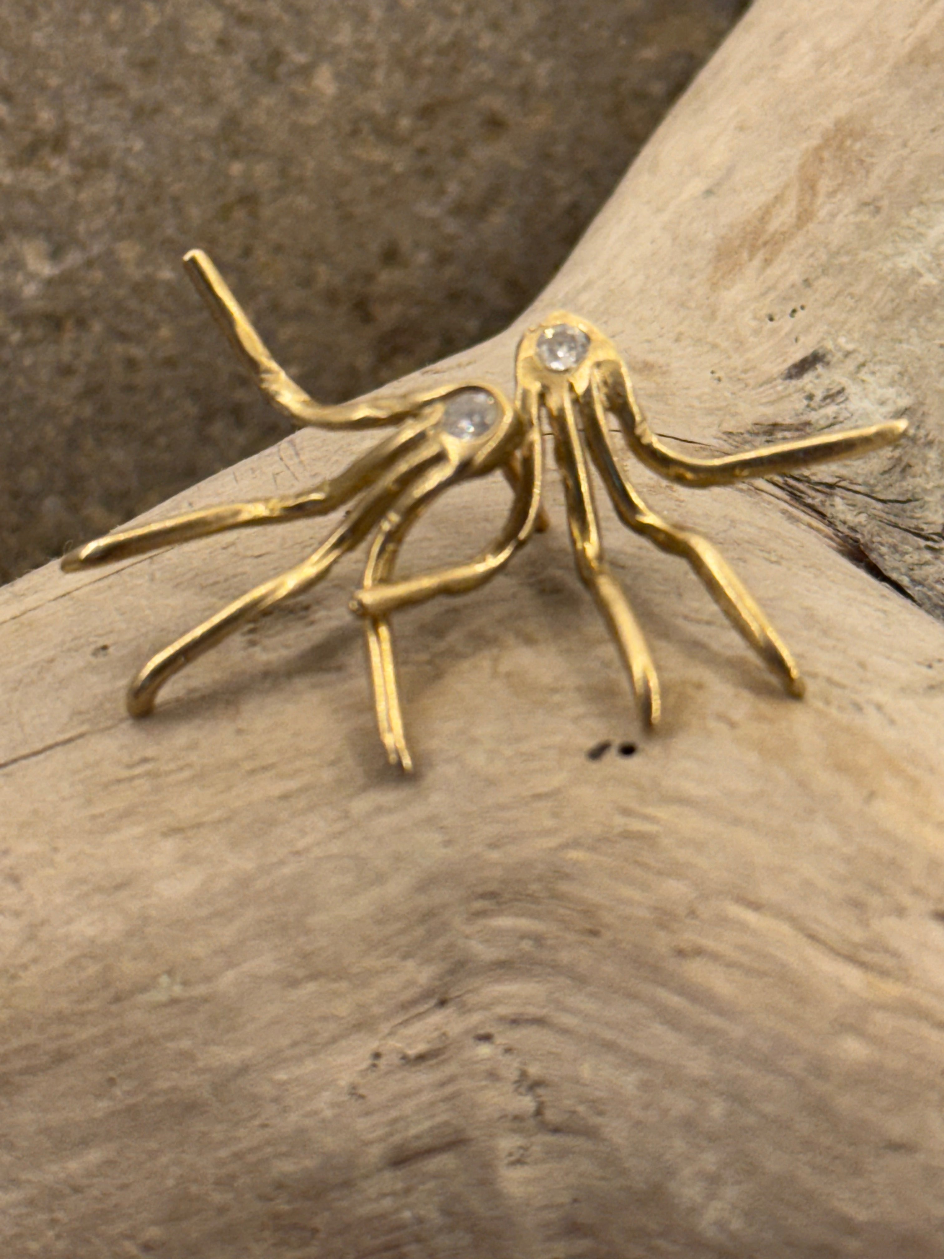 Charlotte's web 14k gold & diamond