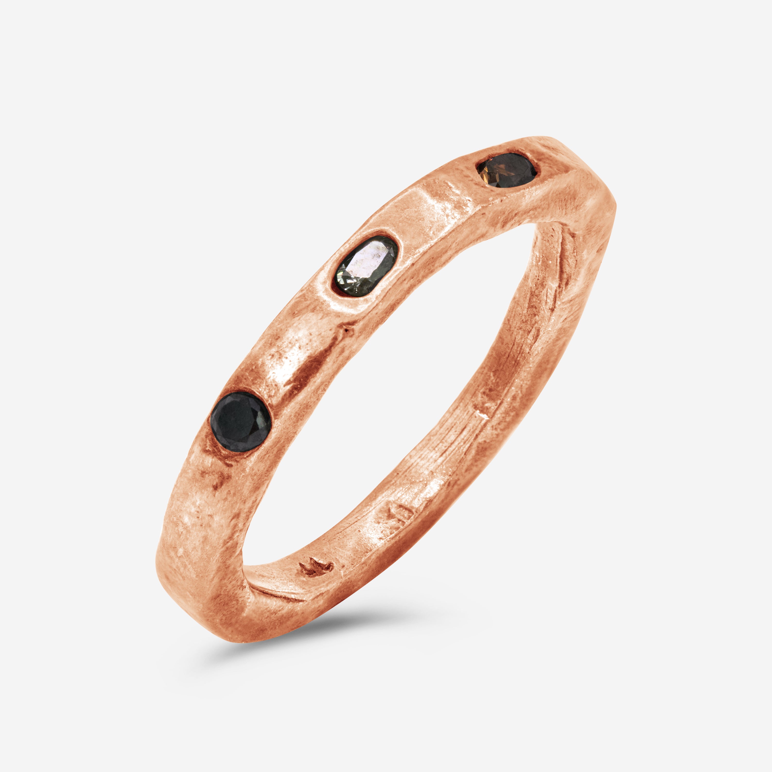 Stacked Rose 14k Gold Ring
