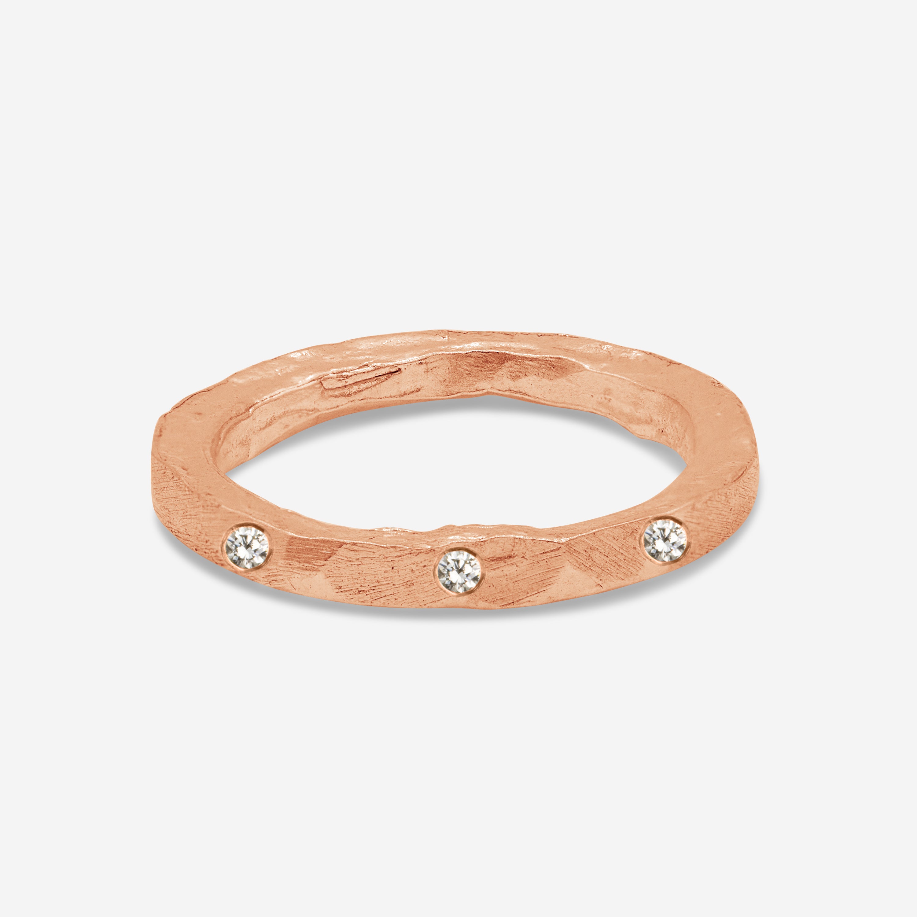 Stacked Rose 14k Gold Ring