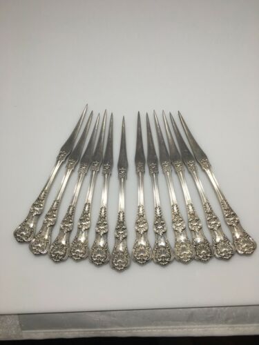 Set Of 12 Tiffany& Co English King Sterling Silver Nut Picks RARE