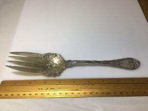 GORHAM DURGIN DAUPHIN Sterling Cold Meat Serving Fork 98gr 9 1/8"