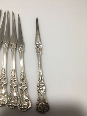 Set Of 12 Tiffany& Co English King Sterling Silver Nut Picks RARE