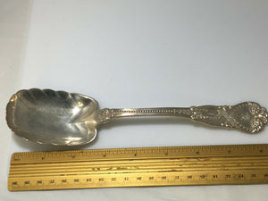 TIFFANY & CO  Sterling Silver St James Pattern Serving  Ruffled Berry Spoon 8.5"