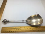 Antique Gorham Ball Sterling Silver Serving Scoop Spoon. 9.5” No Mono Aesthetic