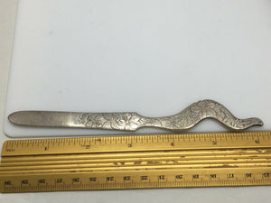 Sterling Silver Antique Shiebler Acid Etched Custom made letter opener