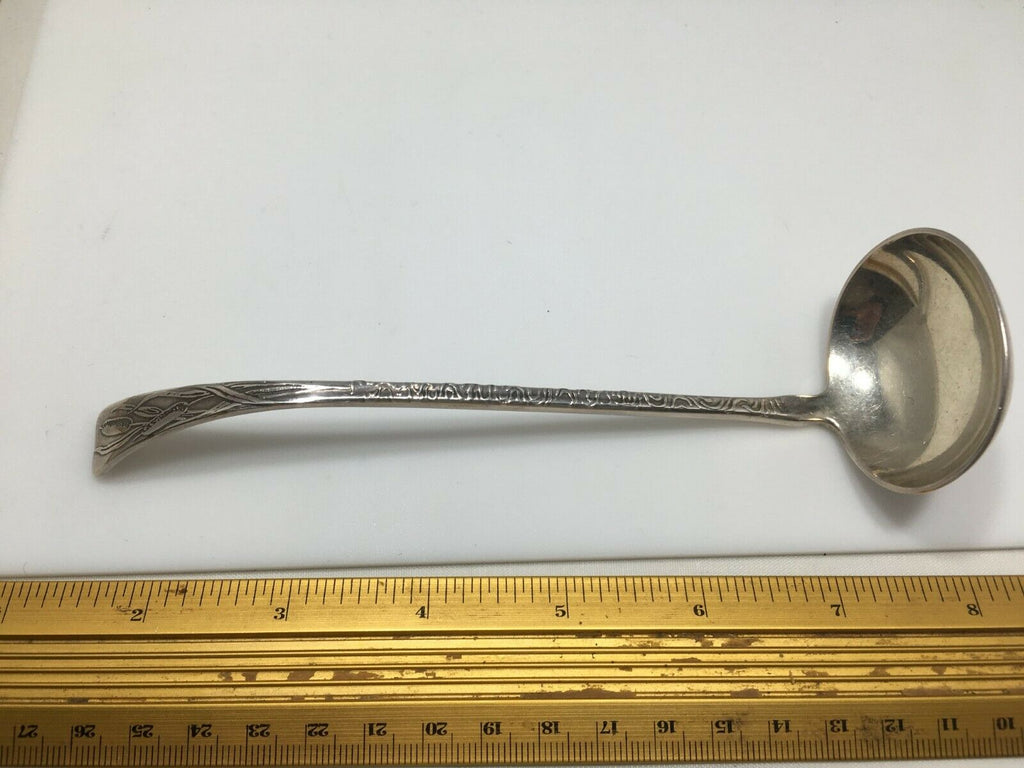 Tiffany & Co Sterling Silver Lapover Edge Etched Lap Over Gravy Ladle