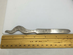 Sterling Silver Antique Shiebler Acid Etched Custom made letter opener