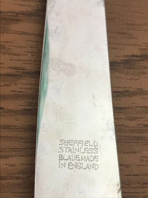 Set of 12 Tiffany English King Sterling Silver Handled Steak Knife Knives