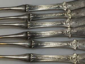 6 Tiffany Sterling Silver Beekman Nut Or Cocktail Picks Server RARE