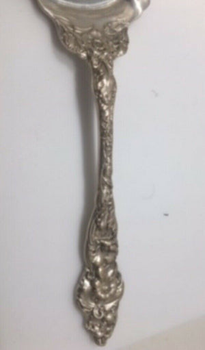 RARE Old Sterling Silver Reed Barton Les Six Fleur Pierced Jelly Fish Server 11”