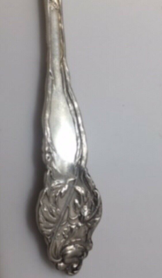 RARE Old Sterling Silver Reed Barton Les Six Fleur Pierced Jelly Fish Server 11”