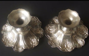Pair MINT Heavy Reed Barton 8” Francis I 1st Sterling Silver Compote X568 $1600