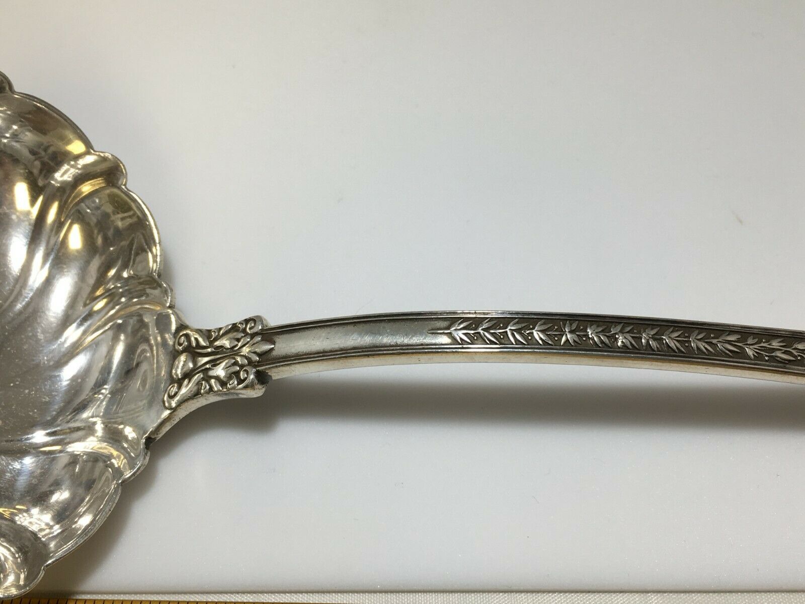 Antique Tiffany & Co Sterling Silver Olympian Large Soup Ladle