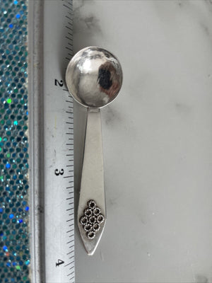 Vintage Sterling Silver Salt Spoon Israel C1970