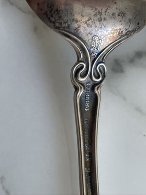 Sterling Silver  Art nouveau Whiting Co Teaspoon Violet Pattern c.1905  No Mono