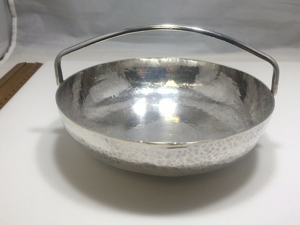 Mid Century  Sterling Silver Arts Crafts Hammered Bowl Dish NED Henderson