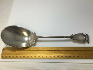 RARE Early Gorham Sterling Silver Figural Birds Bridal Serving Spoon 7 1/4" 1875