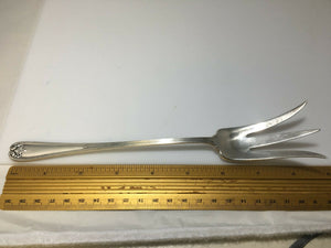 Colonial by Tiffany & Co. Sterling Silver Lettuce serving fork RARE 8 5/8"