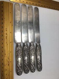 Antique Chrysanthemum Tiffany Sterling Silver Breakfast Knife All Silver 7 3/4”