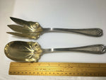 Colonial by Tiffany & Co. Sterling Silver 2 pc Salad serving fork & Spoon 10"