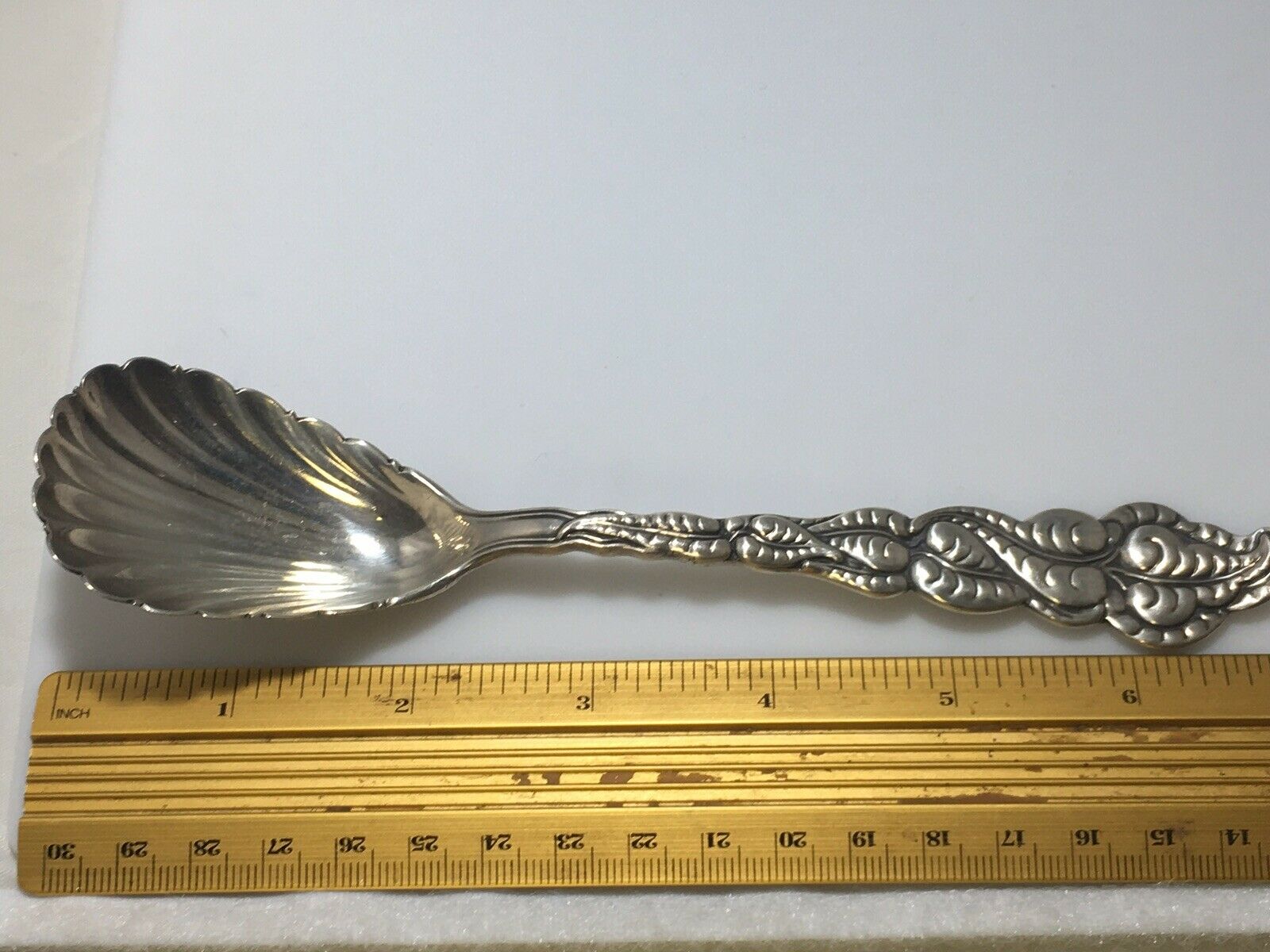 Tiffany & Co Ailanthus Atlantis Fluted Bowl Small Serving Spoon 6 7/8"
