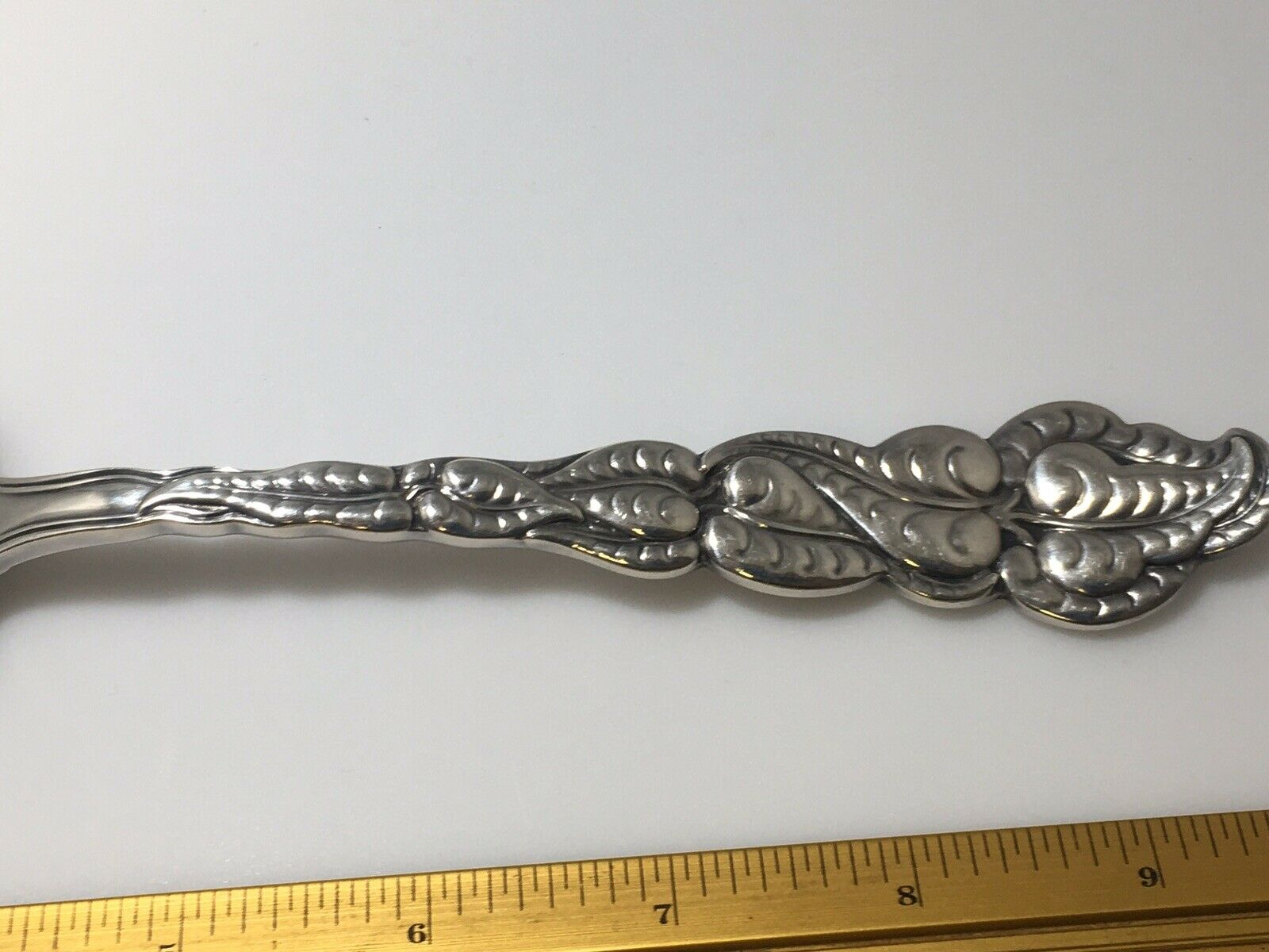 Tiffany & Co  Sterling Silver Ailanthus Atlantis Asparagus Serving Fork RARE!!!!