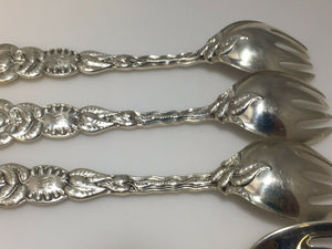 Tiffany Ailantus  Atlantis Sterling Silver Ice cream fork RARE. 7 Available