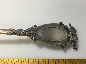 RARE Early Gorham Sterling Silver Figural Birds Bridal Serving Spoon 7 1/4" 1875