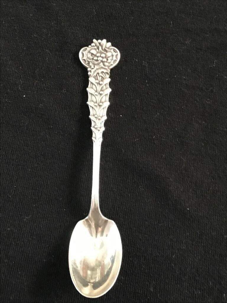 Set Of 6 Vine Holly by Tiffany & Co Sterling Silver Demitasse Spoon 4 1/8"