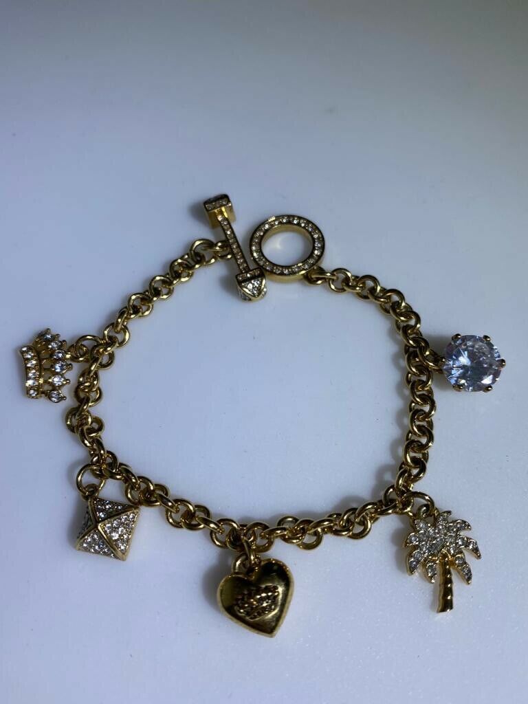 BN Juicy Couture Bracelet with charms $55, Women's Fashion