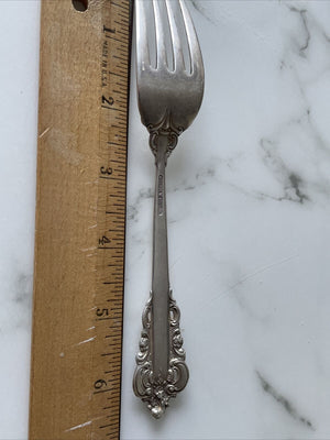 Wallace Grande Baroque Sterling Silver Salad fork 6 5/8" No monogram