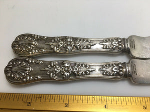 12 Tiffany Sterling Silver English King Silver Fish Knives Knife Old Mark Solid