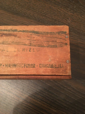 Vintage KRAFT CREAM CHEESE 3 Lb Wood Box Crate Case Chicago ~ New York 11x4x3"