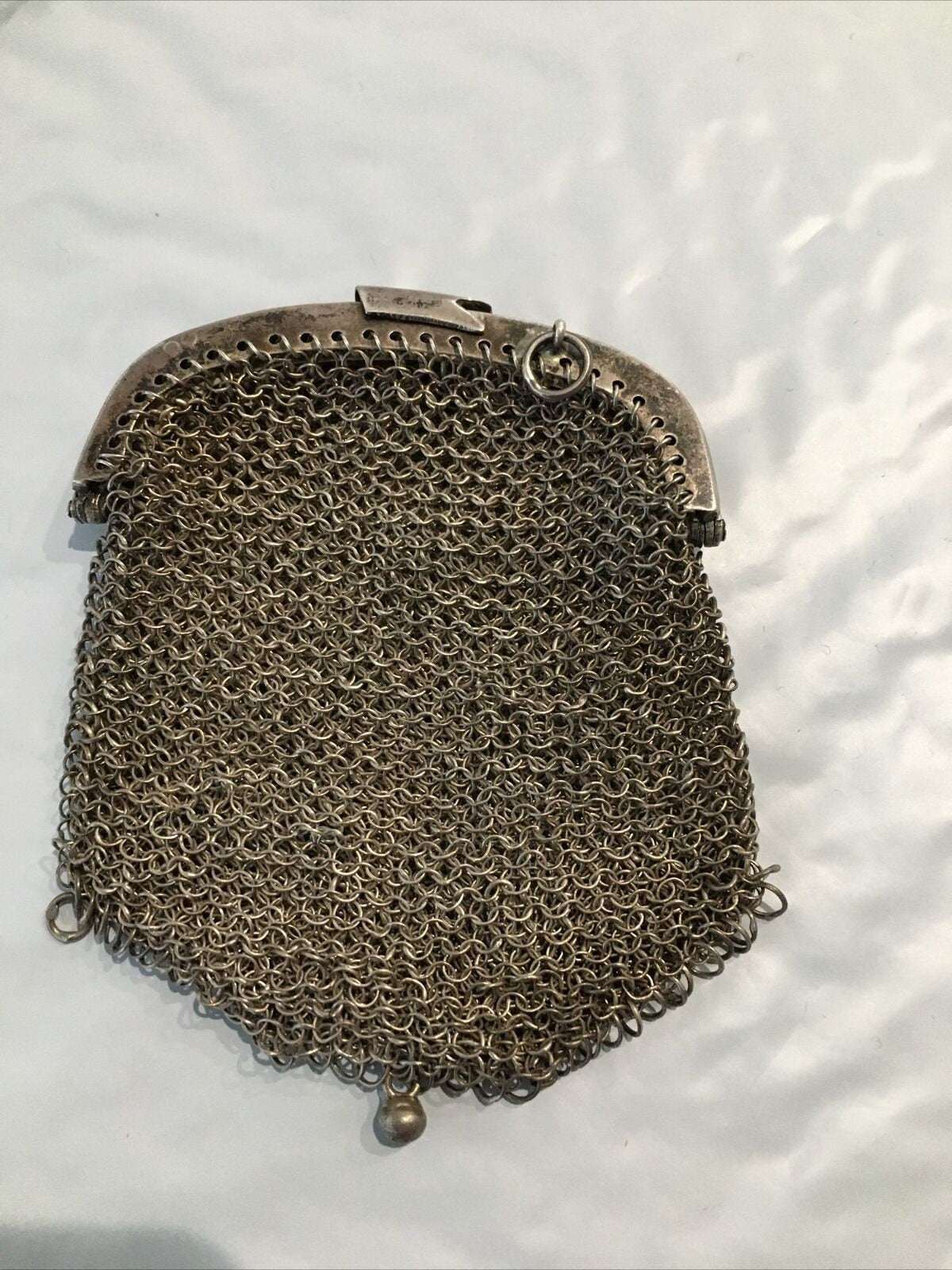 Antique Sterling Mesh Chatelaine Coin purse pouch Ernst Gideon Bek - Ruby  Lane