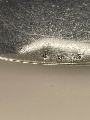 Sterling Silver Hammered bracelet cuff  Preformed Parts c1950 George Schuler
