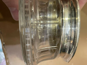 RARE Gorham Etruscan Sterling Silver & Glass Vanity Jar Box Art Deco