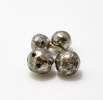 Sterling silver diamond studded oddball cufflinks