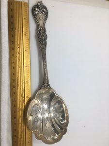 Antique Sterling Silver Alvin Majestic Pierced Ice Pea Spoon RARE