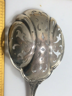 Antique Sterling Silver Alvin Majestic Pierced Ice Pea Spoon RARE