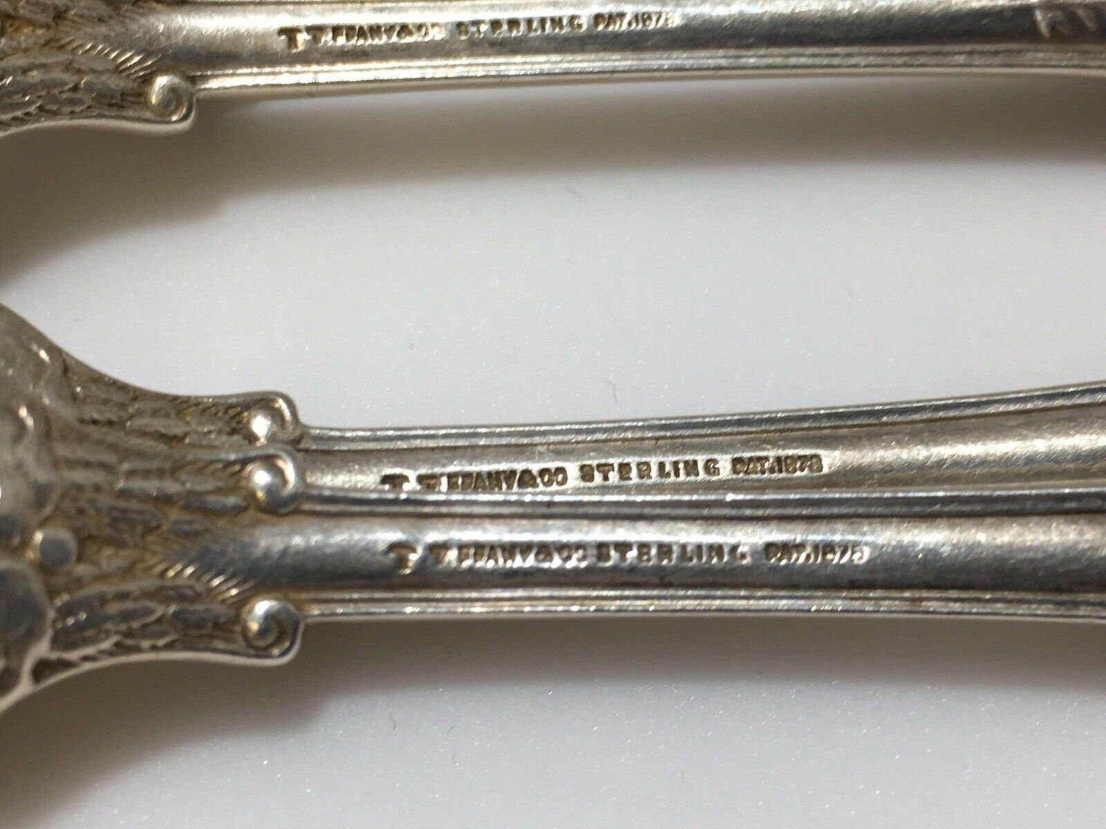1 Of 4 Tiffany & Co Olympian Sterling Silver Grapefruit Citrus Spoons C 1878