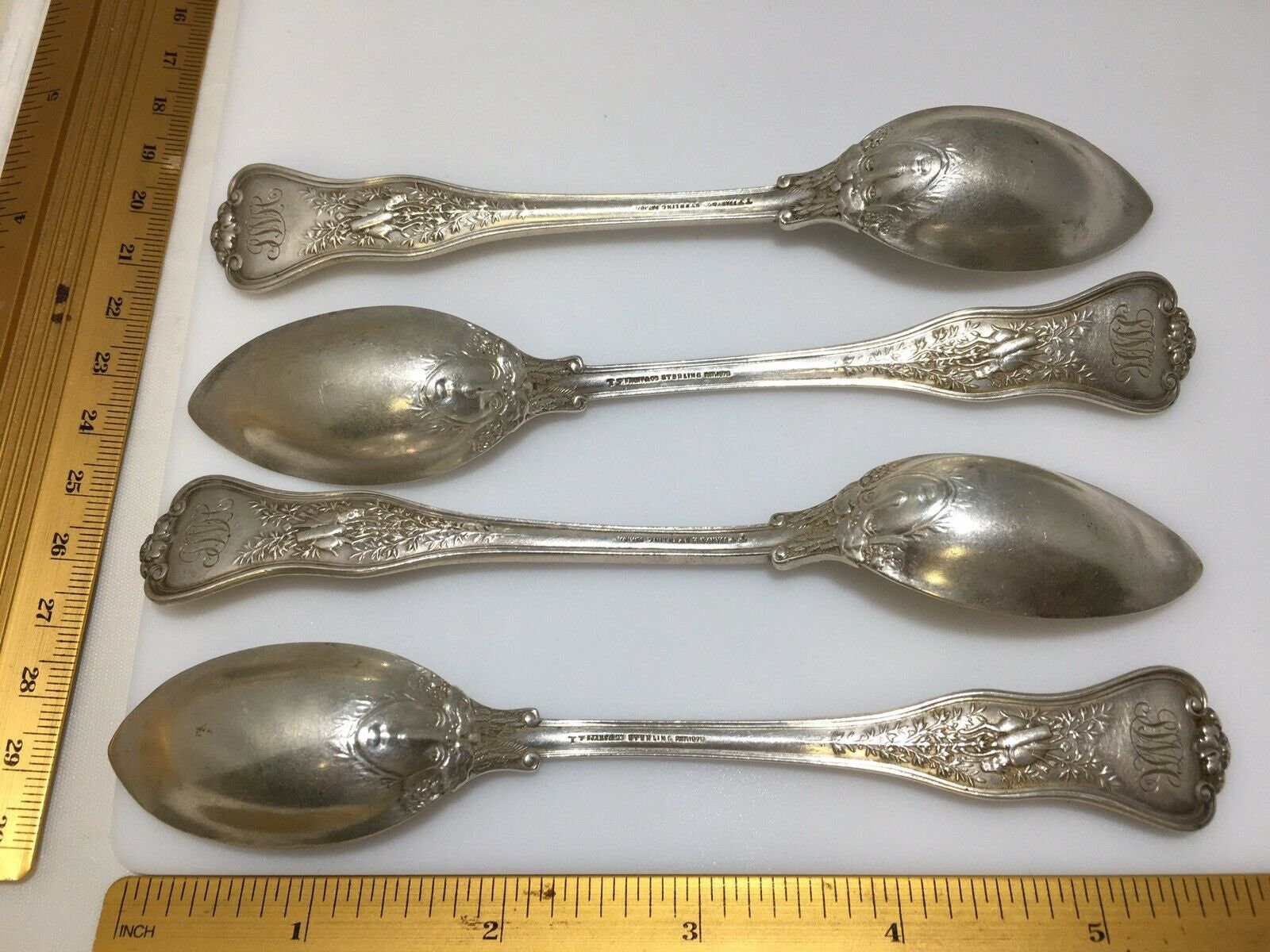 1 Of 4 Tiffany & Co Olympian Sterling Silver Grapefruit Citrus Spoons C 1878