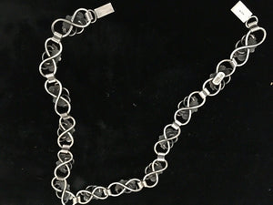 Vintage FIR. MUNKSGAARD Denmark Sterling Silver Grapevine link Necklace 16"