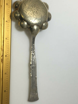 TIFFANY and CO  Sterling silver Vine Gourd Sugar Sifter Pierced