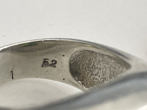 Sterling Silver & Peridot Large Funky Designer Ring Valles Dordal size 8.5