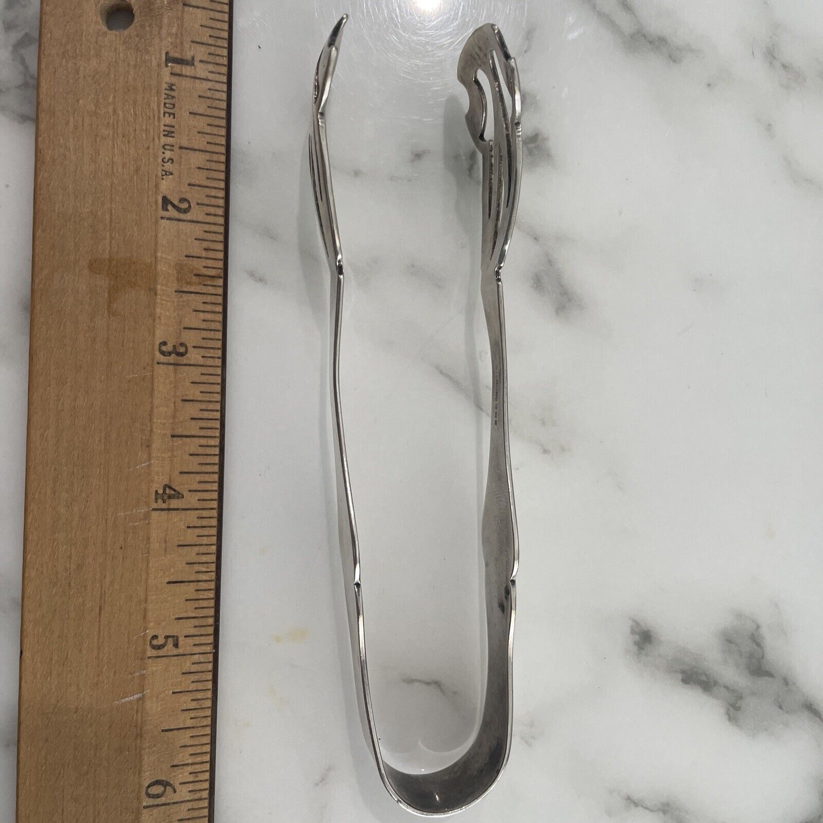 Vintage Sterling Silver Art Deco Ice Tongs No Monogram, GREAT GIFT, BAR ITEM