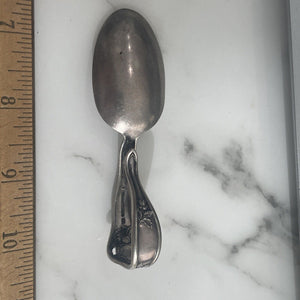 1937 Antique Lovely Lady  Holmes & Edwards Silver Baby Youth bent handle spoon