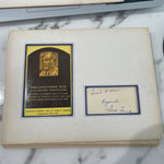 Ford Frick HOF Postcard w/ Autograph. Personal letter w/ home address c 1970