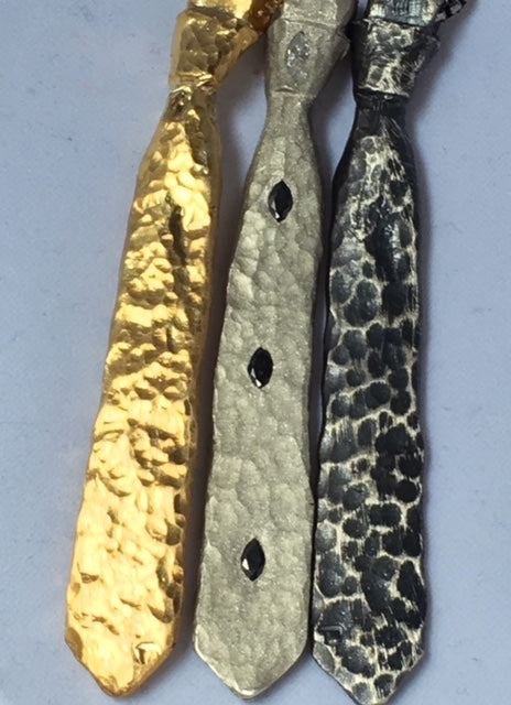 Gold Necktie Pendant