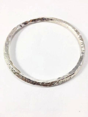 Sterling Silver Thick Twist Bangle